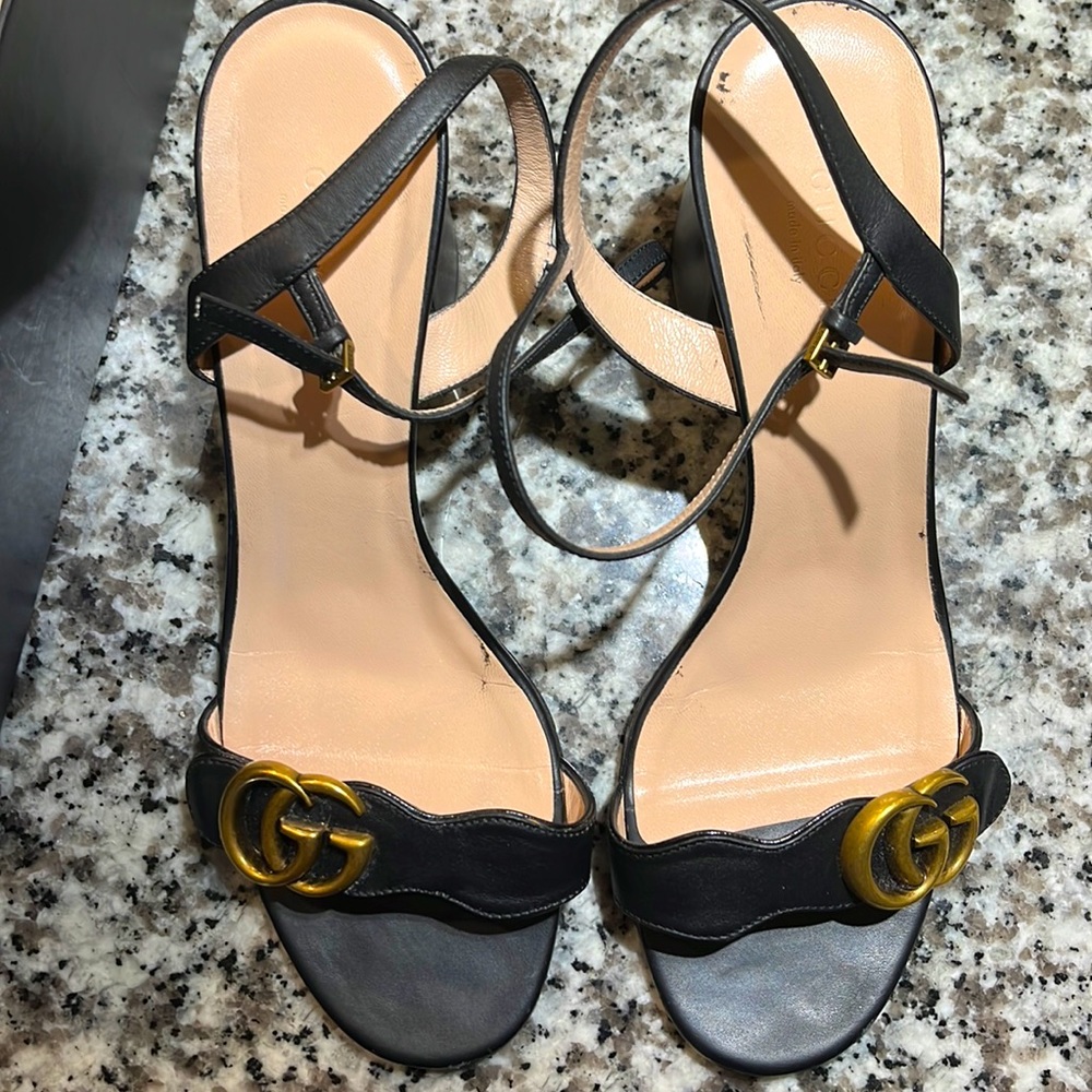Gucci black Mormont heels size 40